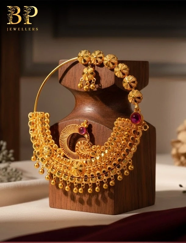 Wedding Trends 2026: Pure Gold Garhwali Nath & Guluband Designs You Should Know